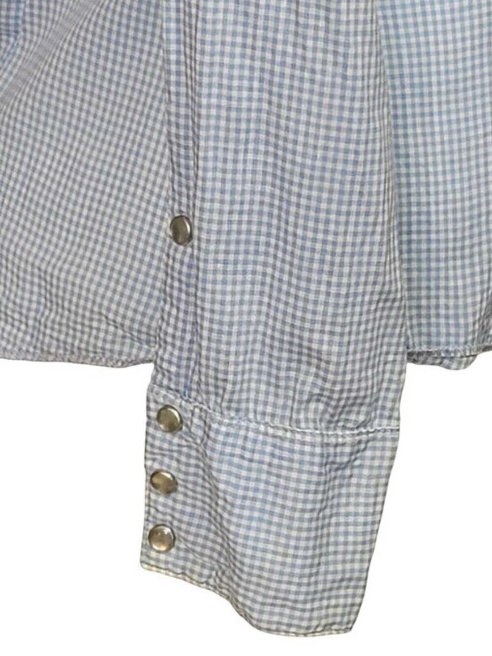 Vintage Gingham Shirt & Pants Set Light Blue - Picture 5 of 12